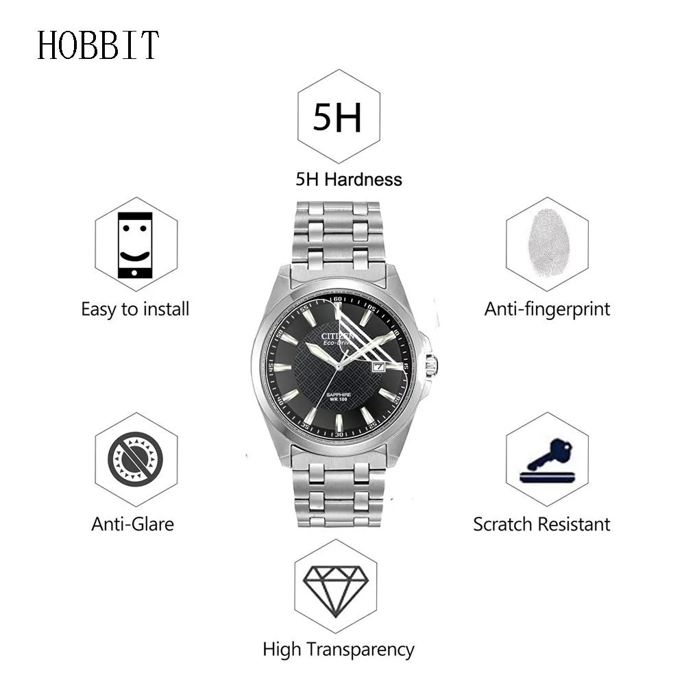 Защитная пленка для часов Citizen BM7100/BM6060/BM8434/BM6010/BM6929/BM8475 Мужская Eco Drive и ЖК экрана 3