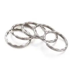 200 штук платины железо застежка-ключ выводы металлические ювелирные комплектующие кольцо, 25x1,5 мм