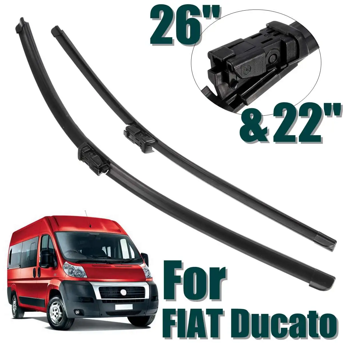 Щетки стеклоочистителя для FIAT Ducato 2006 2015 22 и 26 дюймов|Стеклоочистители| |