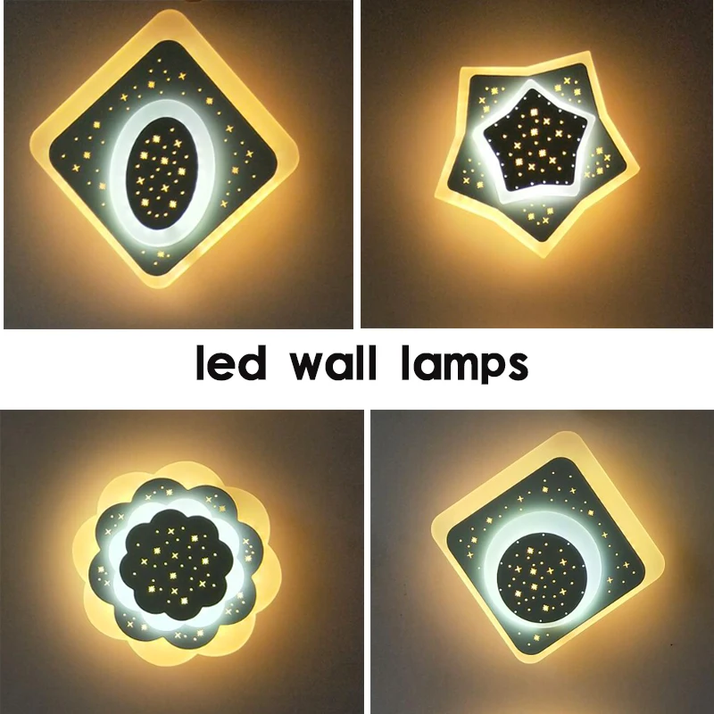 

LED Wall Lamps art angel Nordic creative Modern Simple for living room bedroom bedside lighting AC110V 220V