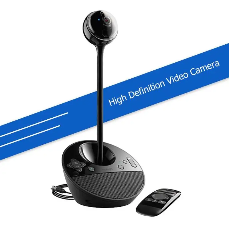 

Logitech BCC950 Video Conference Webcam Full HD 1080p 30FPS with Speakerphone Remote Control Operation Camera Call Network