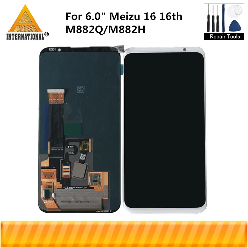 6 0 &quotоригинальный активно матричные осид для Meizu 16 16th M882Q Axisinternational ЖК дисплей