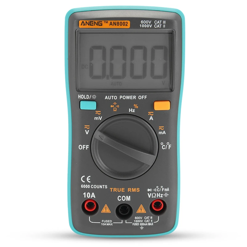 

New Auto LCD Digital Multimeter AC/DC 750/1000V Digital Mini Multimeter probe For Voltmeter Ammeter Ohm Tester Meter