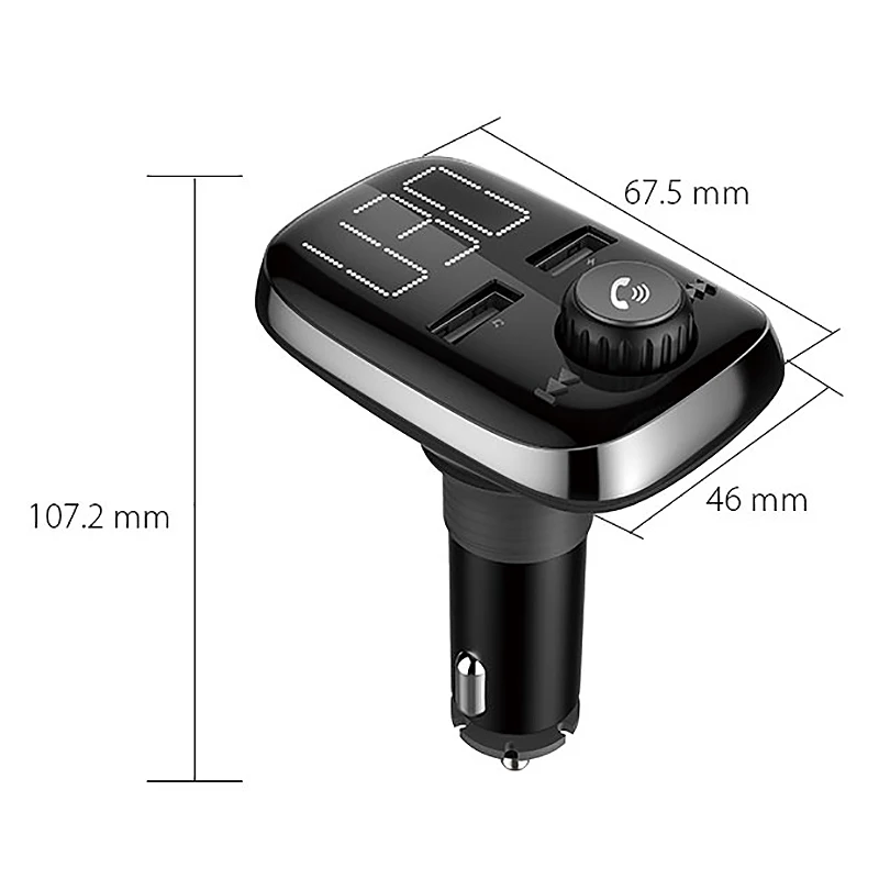 Bt74 Bluetooth автомобильный комплект fm передатчик MP3 плеер двойной Usb порт зарядное