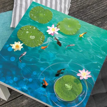 

55*55CM Waterproof Geometric Table Decals Desk Self-adhesive Stickers Decor Ornaments Home Decoration Sticker Accessories