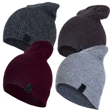 

Unisex Knitted Beanie Hat Women Men Winter Warm Hat Ski Cap One Size New Casual Skullies Hats Caps