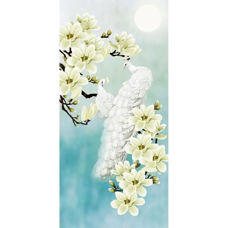 

DIY Diamond Embroidery Painting Cross Stitch Flower Peacock Home Decoration
