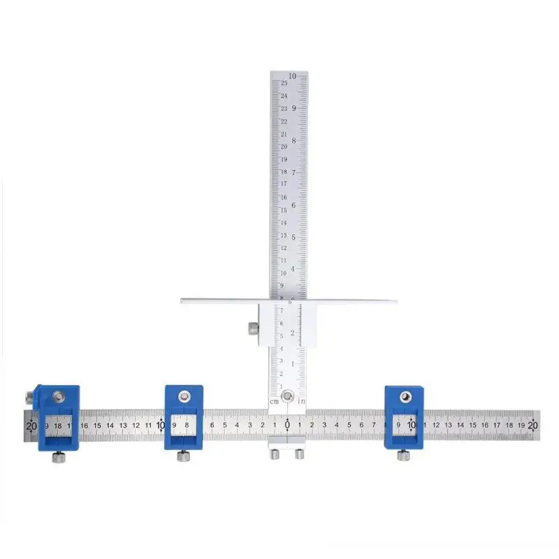 

new upgrade Multi-functional Woodworking Punch Positioner Aluminium Alloy Furniture Auxiliary Installation Tool For Woodworking