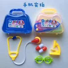 Ребенок играть дома игрушка «Доктор» спецодежда медицинская комплект портативный Коробка Стетоскоп Игрушка. 1 Случайная