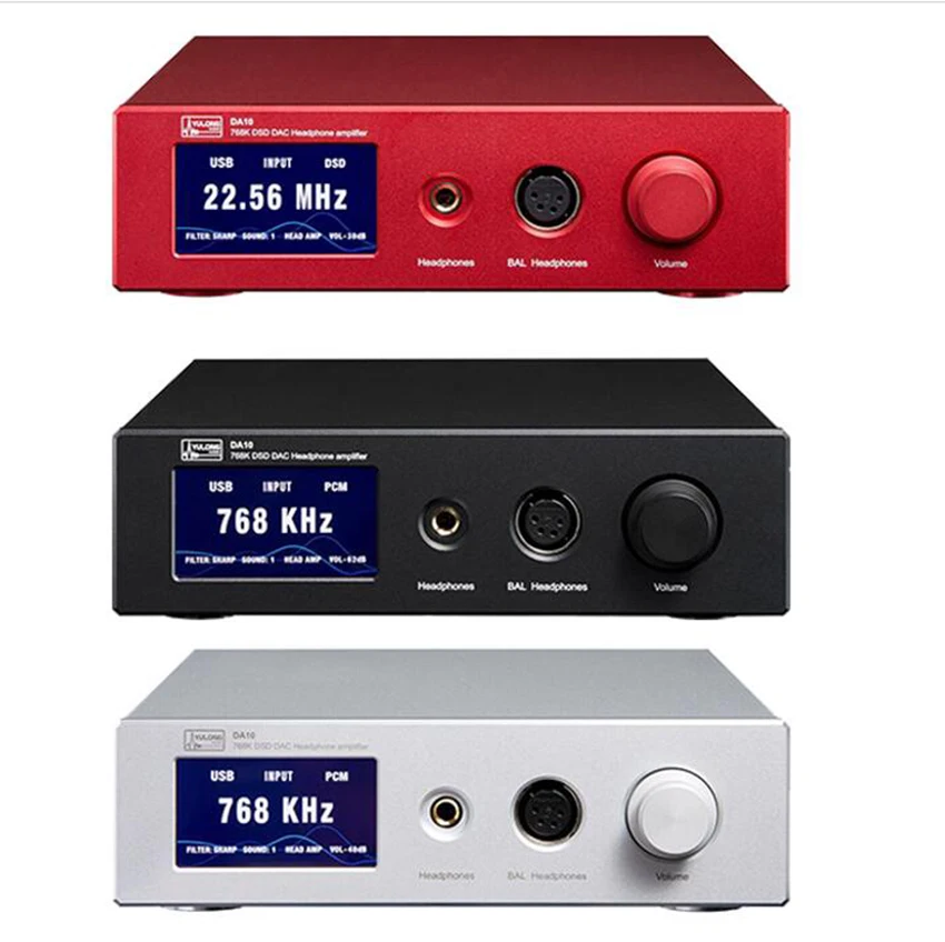 Yulong DA10 AK4497 768K DSD DAC одноконечный/сбалансированный усилитель для наушников Hifi музыкальный усилитель