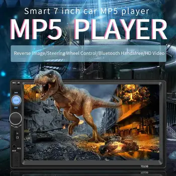

7 Inch Bluetooth Touch Screen MP5 Card Machine 2 Din Car Stereo Radio Car Reversing Monitor For 2 DIN 7" HD MP5