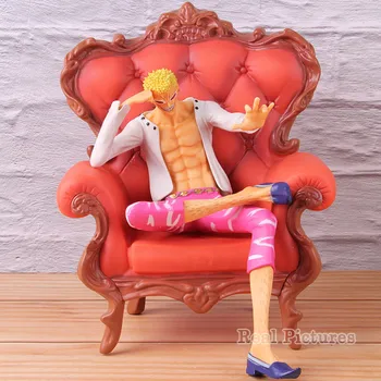 

P.O.P One Piece Donquixote Doflamingo with Sofa PVC Doflamingo One Piece Statue Figure Collectible Model Toy