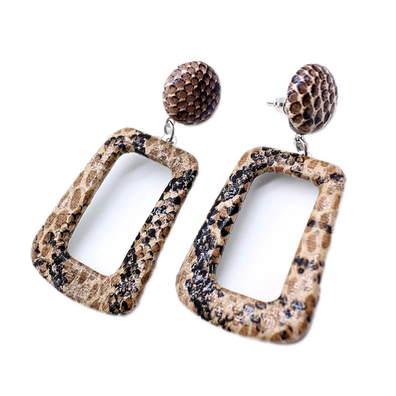

Oversize Geometric Drop Earrings For Women Punk Vintage Big Statement Earrings Snake Skin Pendant Earrings Party Jewelry Earri