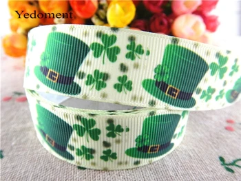 

2014 new 7/8" (22mm) St.Patrick's Day printed grosgrain ribbon holiday ribbons hair accessories 10 yards wq14030312
