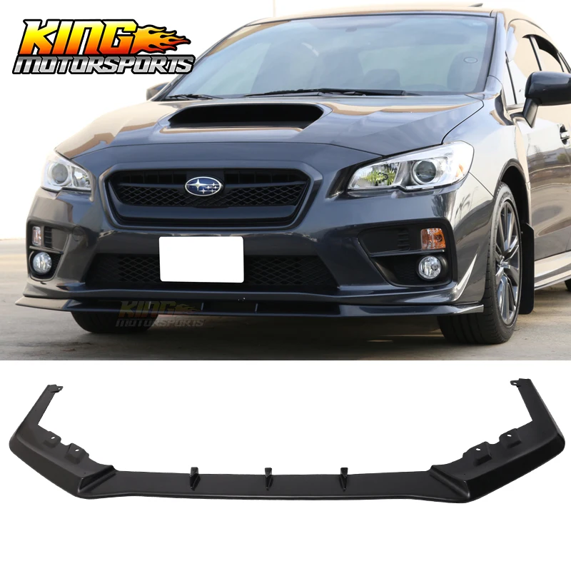 

Fits 2015-2019 Subaru Impreza WRX STI MP Style Front Bumper Lip Spoiler ABS Unpainted Black