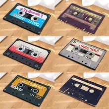 Ретро Цифровая лента с принтом водопоглощающий нескользящий коврик