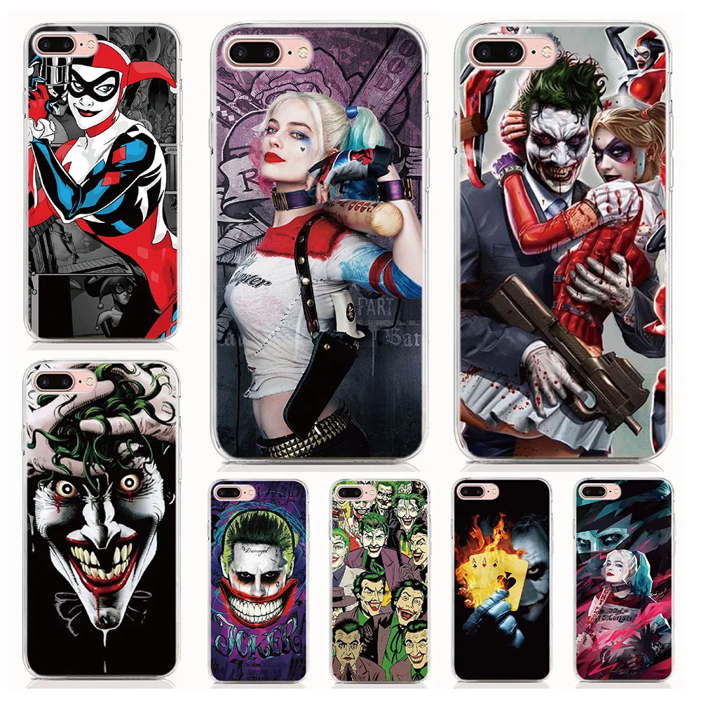 

For Sony Xperia XZ4 XZ3 XZ2 Compact XZ1 XZ Premium Soft TPU Silicone Case Joker Harley Quinn Cover Protective Coque Phone Cases