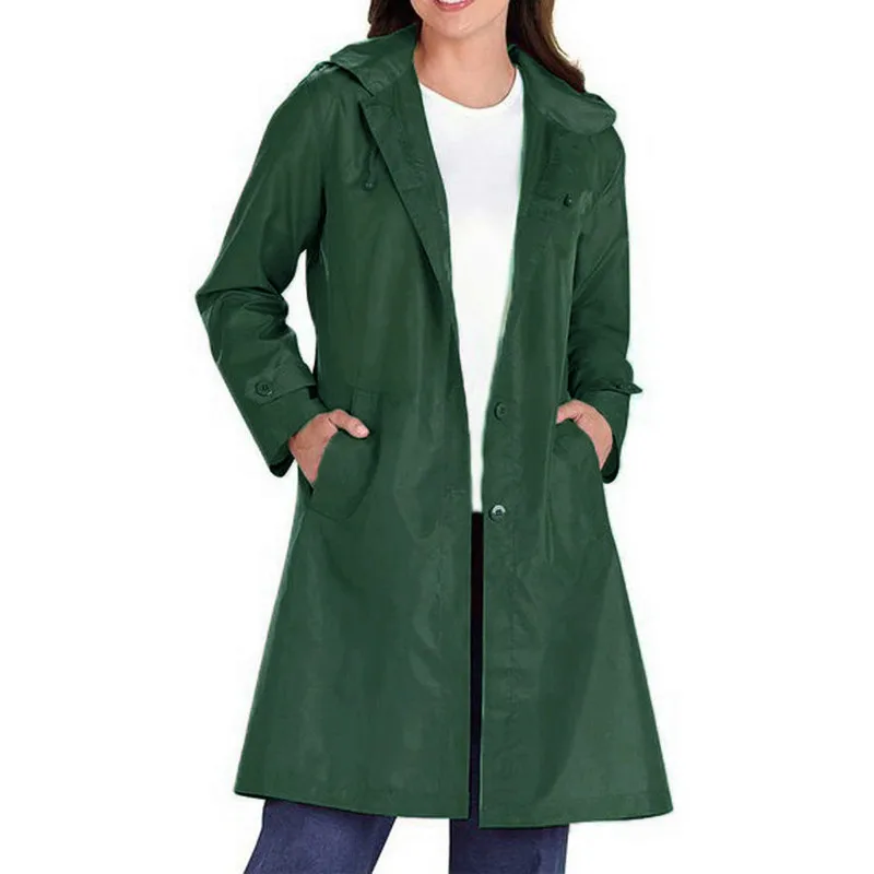 

Basic Coat Women Turn-Down Collar Solid Colors Bomber Trench 2019 Spring Casual Loose Thin Full Sleeve Long Women Outwear