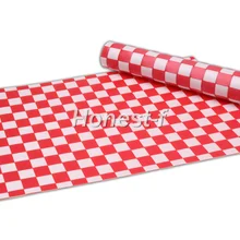 Белый и красного цвета термостойкие столовых приборов, кросс-переплетения PP Коврики на стол для столовой, Кухня