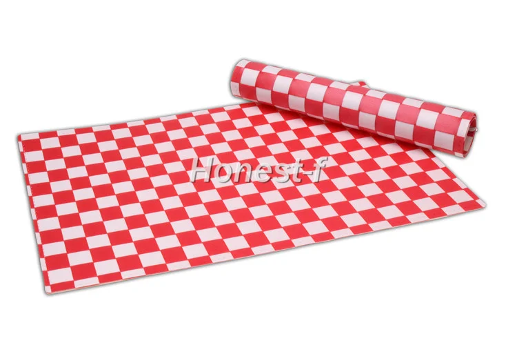 

White and Red Color Heat-resistant Placemat,Cross-weave PP Table Mats for Dining,Kitchen