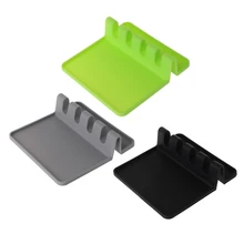 Горячая посуда стойки Подставка для ложки полка кремния кухня организатор пособия по кулинарии держатель инструмента