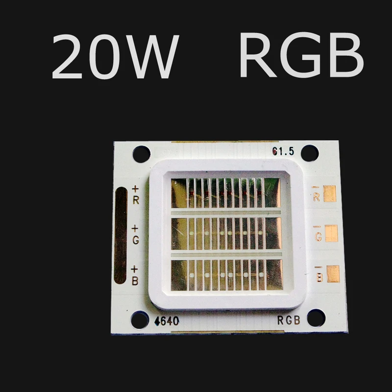

LED Diode RGB Chip COB Super Bright Bead 20W Bulb Colorful High Power DIY Flood Light