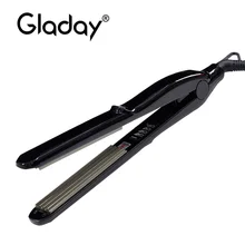 Gladay 110-220 В щипцы титановые гофрированные щипцы для завивки волос электрические кукурузные волны щипцы для завивки волос