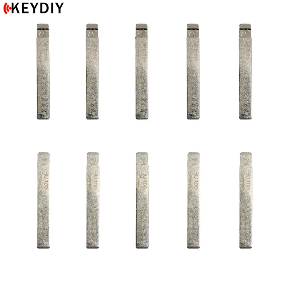 

5/15/50pcs 2 in 1 LiShi Uncut Metal NO.71 KD900/KD-X2/VVDI Remote Blank Car Key Blade HU50 for Buick/Opel 71#