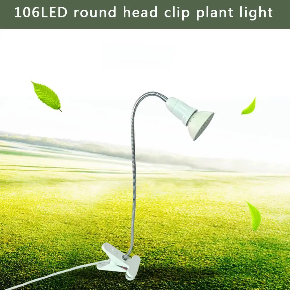  6w LED Grow light Full Spectrum Indoor Plant lamp Flexible Desk Holder Clip