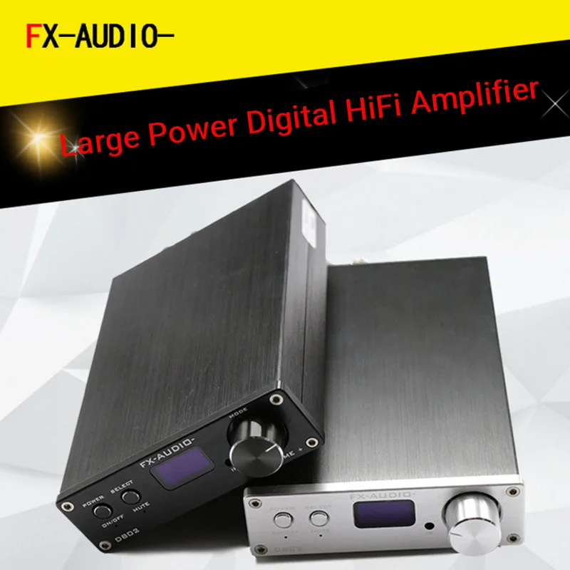 

FX-audio D802 80W+80W STA326 Digital Amplifier USB Optical Coxial Input 192KHZ 32V Sound Terminal HiFi Audio Amplifier