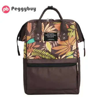 

Hot Tropical Plant Print Travel Backpack fashion women Designer Large Capacity student bag laptop bag High capacity backpack