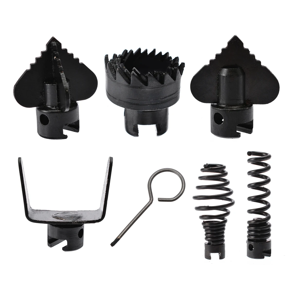 

New 7Pcs 16mm Drain Cleaner Cutter Set Manganese Steel Drain Cleaner Machine Combination Cutter Head Durable