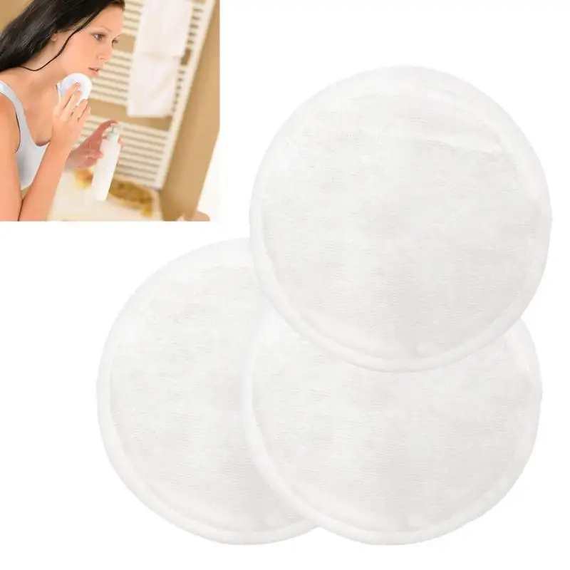 

16PCS Reusable Makeup Remover Soft Pad Bamboo Fiber Facial Wipes With Mesh Bag