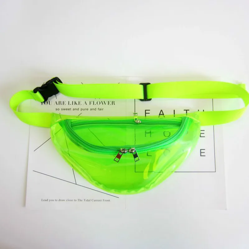 

Waist Bag Hologram Belt Waist Pack Female Fanny Pack Multifunctional Jelly Laser Transparent Bag Female Waist Bags