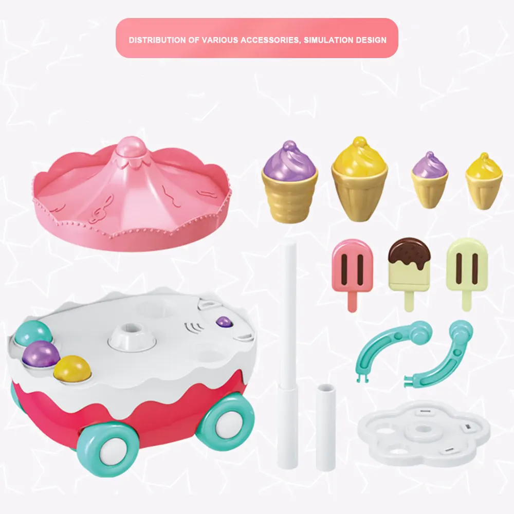 Музыкальная игрушка на колесиках музыкальное мороженое игровой домик детские