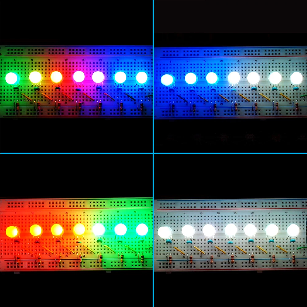 10~ 1000 шт. PL9823 APA106 WS2811F5 5 мм F8 8 мм светодиодный s круглый RGB Полноцветный адресуемый светодиодный чип программируемые RGB лампы пикселей