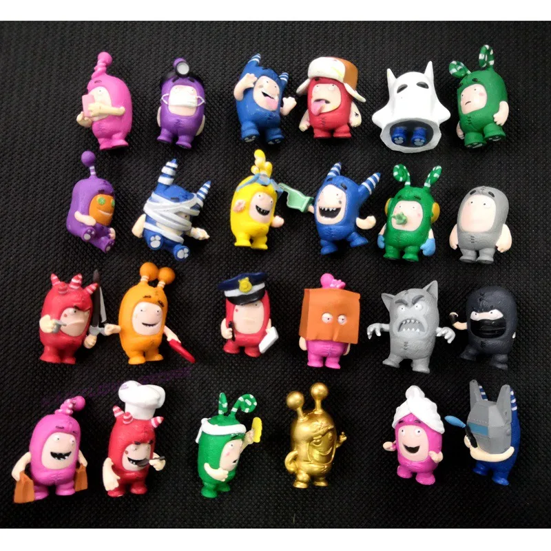 Горячая Распродажа случайный 20/50 шт./лот Oddbods игрушки Фигурки Zee Jeff предохранитель
