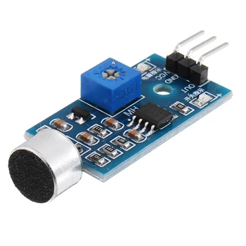 

CLAITE 1pc High Sensitivity Sound Detection Module Microphone Sound Sensor Module Voice Sensor Whistle Module