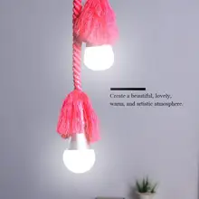 E27 цоколь лампы творческий прочной нейлоновой веревки держатель лампы Свадебная вечеринка ресторана кафе свет бар держатель