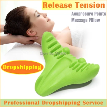 

New Product 2019 C-Rest Gravity Massage Pillow for Neck Pain Relief massager Neck and Shoulder Relaxer Pillow