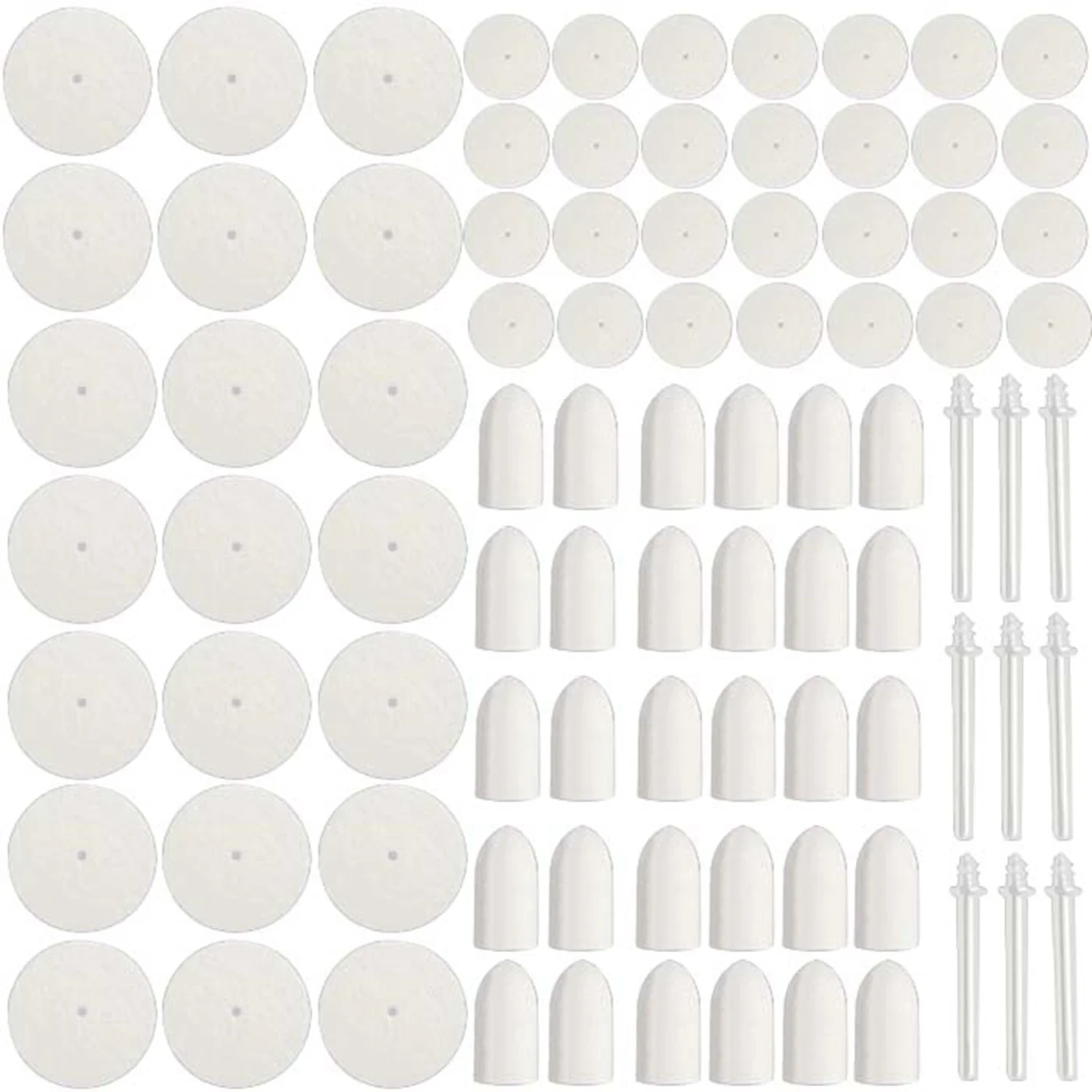 

JFBL Hot 88 Pcs Universal Felt Polishing Pad Polishing Cleaning Wheel And Snack Shaft Polishing For Engraving Cleaning Wheel M