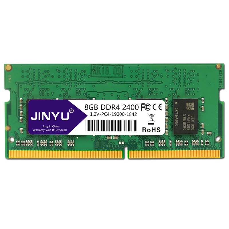 JINYU DDR4 2400MHz 1 2 V 288Pin DIMM игровая RAM память для ноутбука 8GB|Оперативная память| |