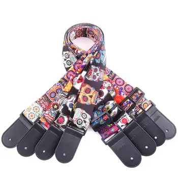 

Electric Guitar Bass Straps Rock Guitar Player's Personality Straps Colorful Skull Cool Guitarra Musical Instrument Accessories