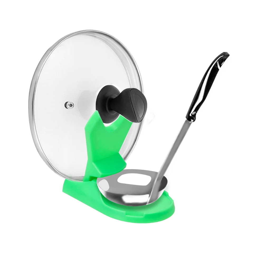 

Spoon Holder Plastic Stove Organizer Useful Tools Kitchen Gadgets Cover Lid Rack Stand Pan Pot Lid Shelf