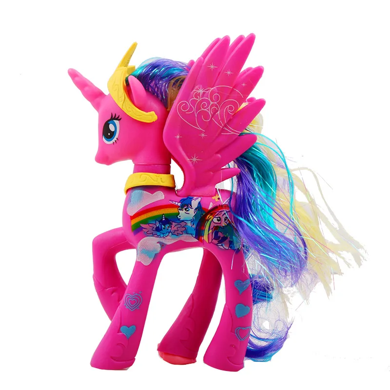 6pcs My Little Pony Toys Set Magic Rainbow Dash Unicorn Rarity Mini Pony  PVC Action Figure Birthday Gifts Toys for Children M05 - AliExpress