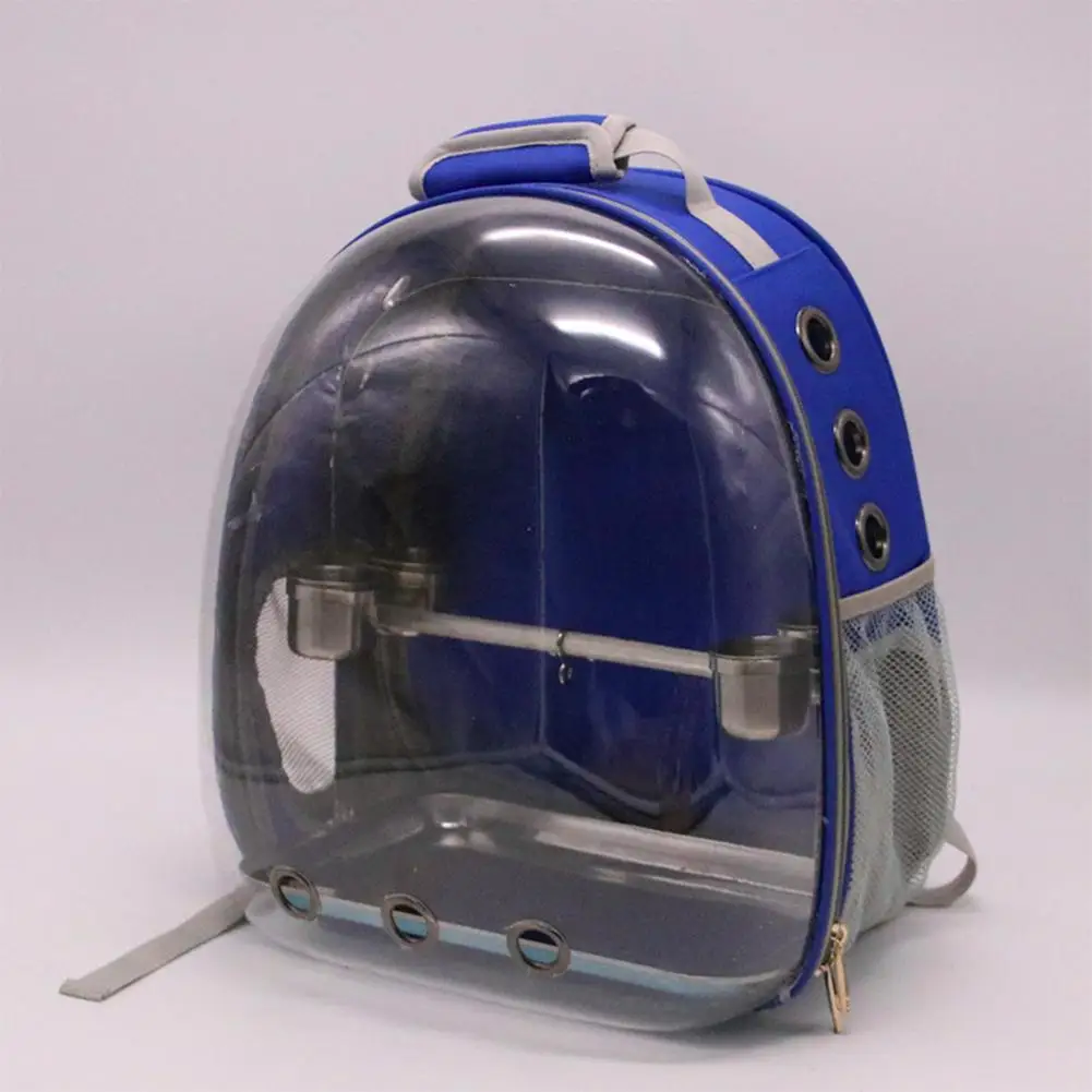 

Large Pet Parrot Backpack Small Carrying Cage Outdoor Travel Comfortable Breathable Extensible Carrier Backbag Space Capsule