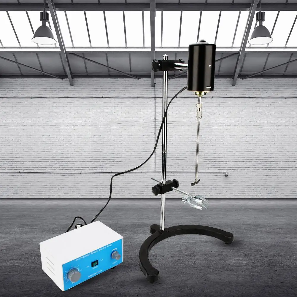 

1 Set High Accuracy Electric Stirrer 100W Electric Overhead Stirrer Mixer Variable Speed for Small Laboratory