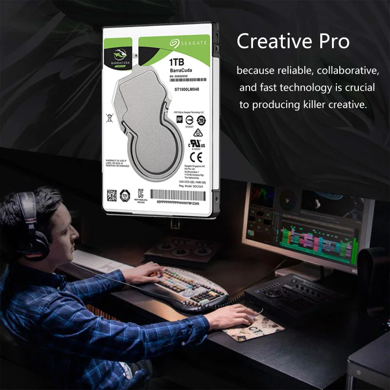 Жесткий диск для ноутбука Seagate 1 ТБ 1000 ГБ 2 5 дюйма внутренний жесткий SATA III 128 Мб кэш