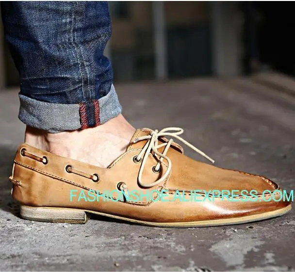 

2018 New Summer Fall Breathable Leiure Shoes Flat heel Genuine leather Breathable Man Shoes