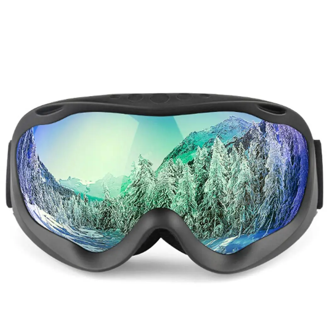 De Esquí gafas Snowboard gafas Anti-niebla 100% UV protección de doble capa esférica lentes compatible con casco medio ajuste nieve ir